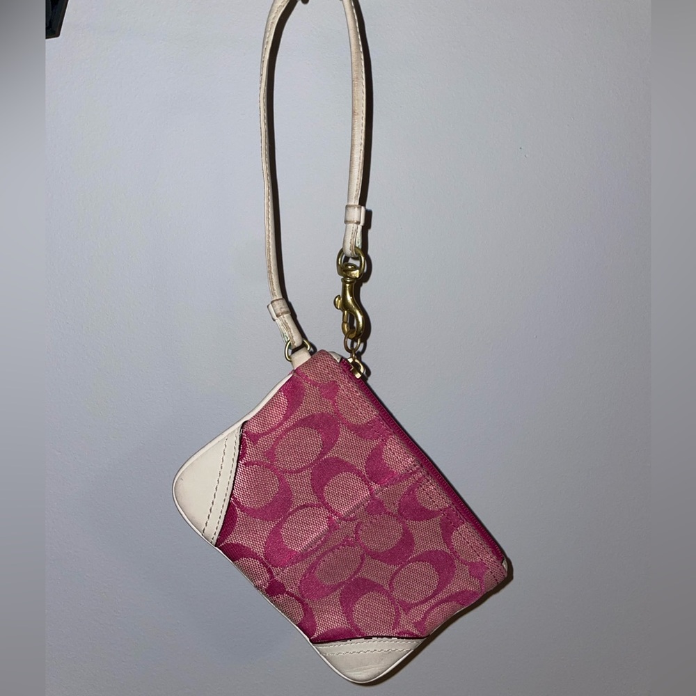 Pink Coach Wristlet